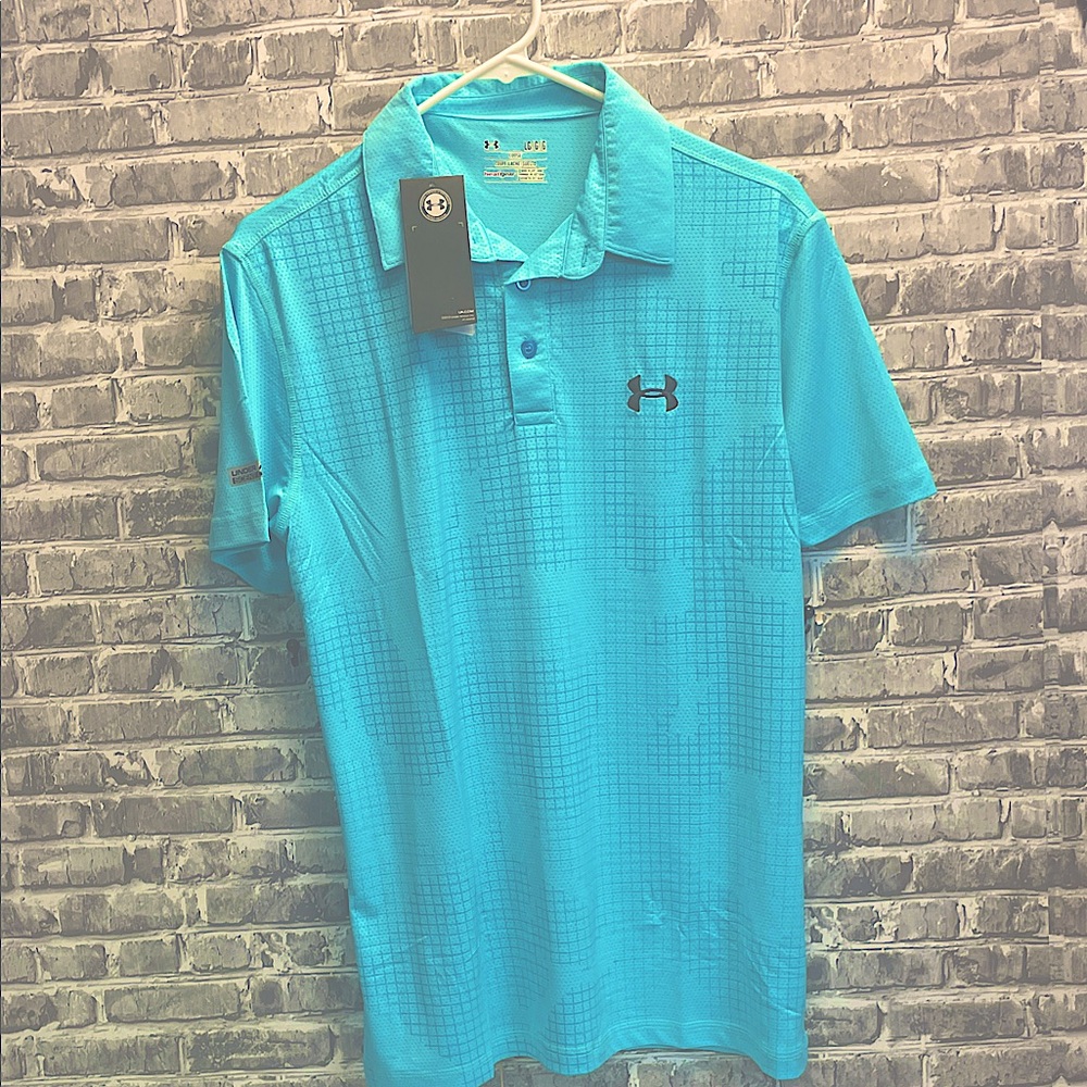 Under Armour boys Aqua Polo Shirt